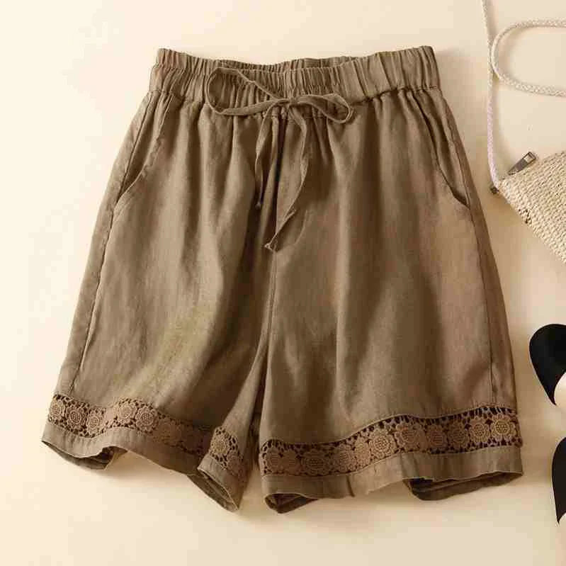 Anna-Berg | Embroidered Linen Shorts
