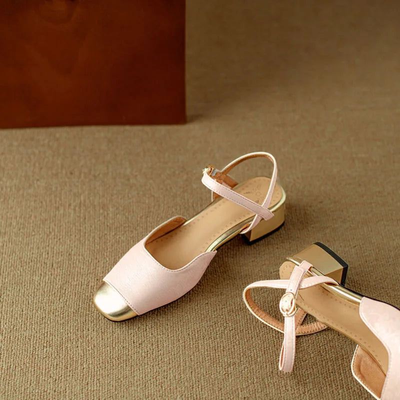 Anna-Berg | Slingback Heels in Leather