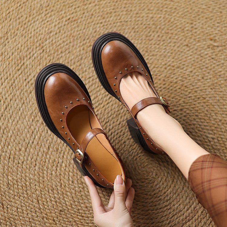 Anna-Berg | Genuine Leather Heels