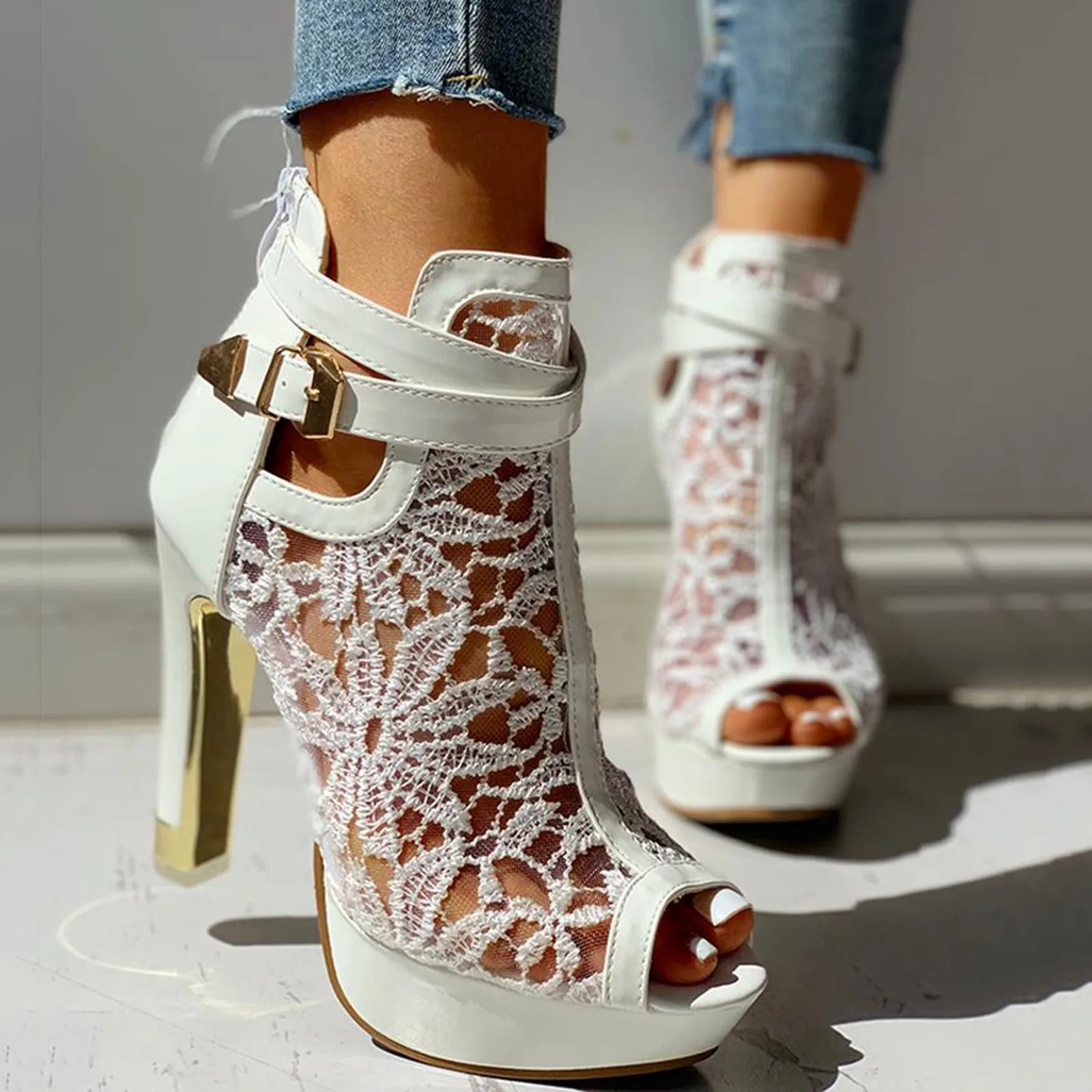 Anna-Berg | Lace Heels