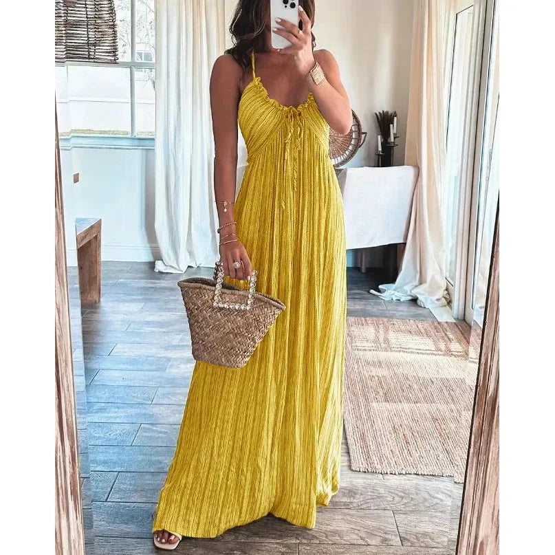 Anna-Berg | Long Sleeveless Dress
