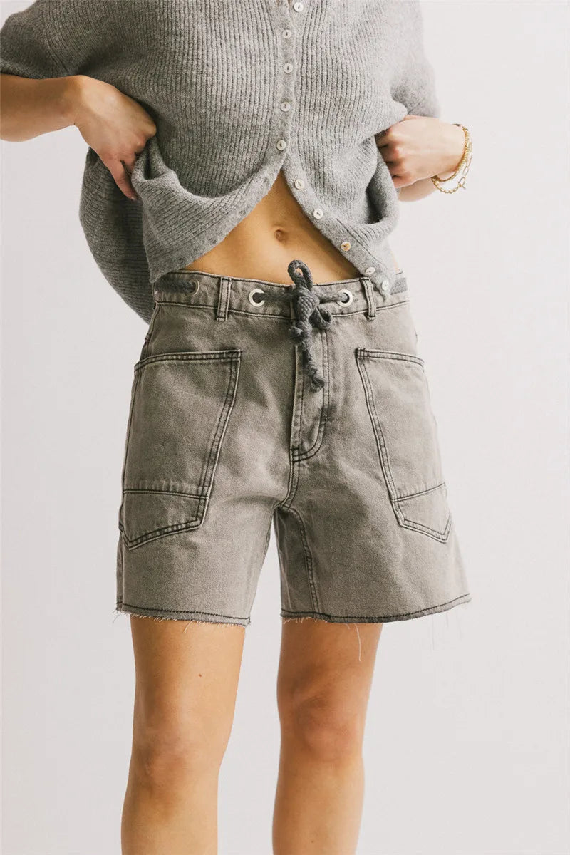 Anna-Berg | Denim Shorts, Cotton