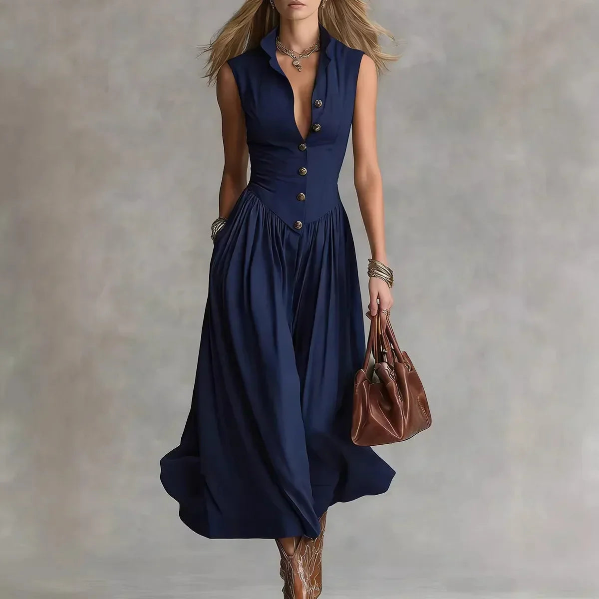 Anna-Berg | Martina Elegant Flowy Dress