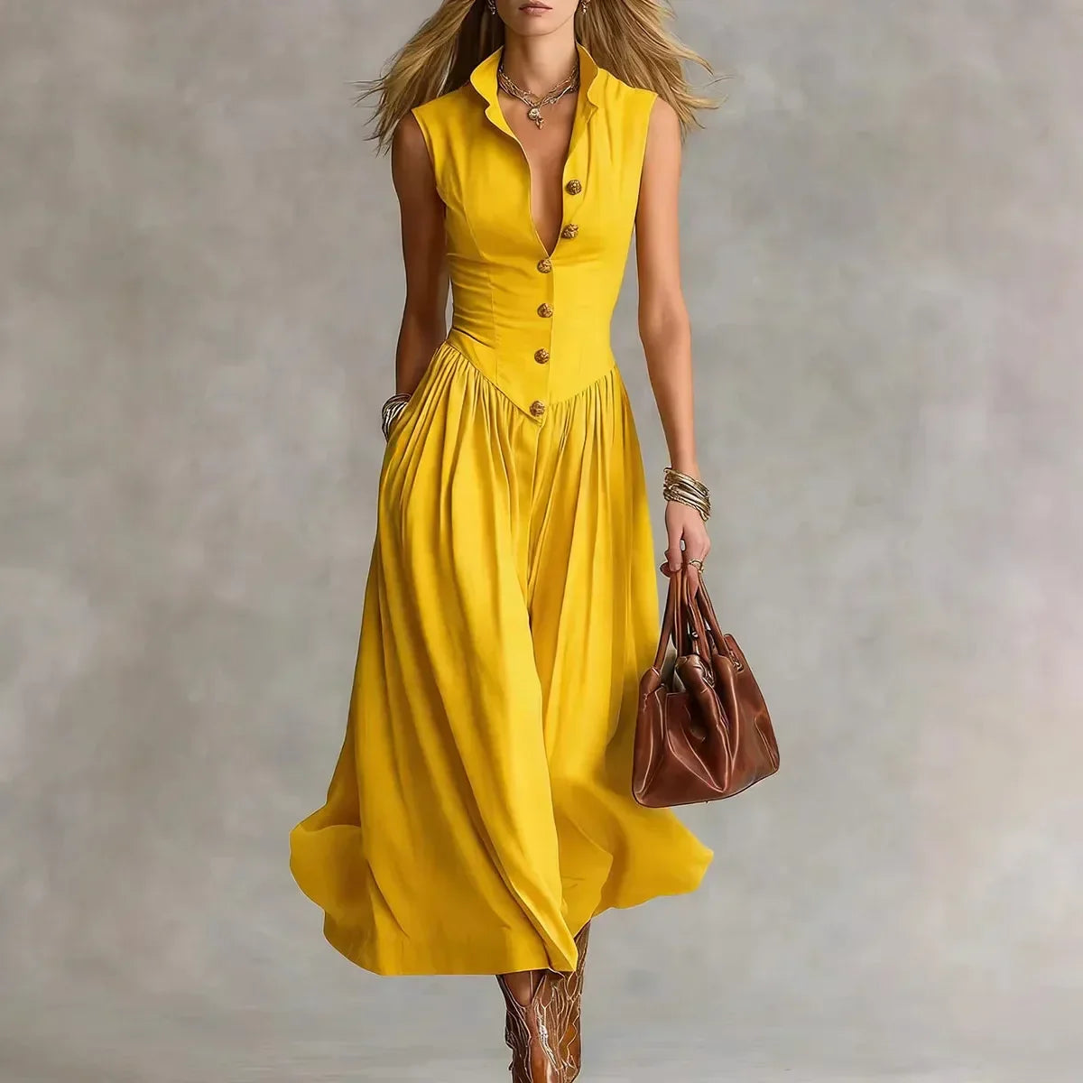 Anna-Berg | Martina Elegant Flowy Dress