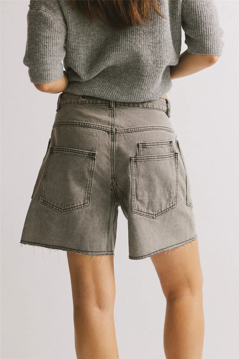 Anna-Berg | Denim Shorts, Cotton