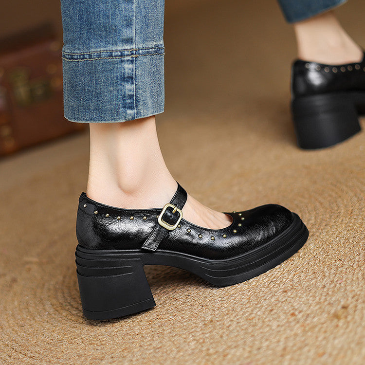 Anna-Berg | Genuine Leather Heels