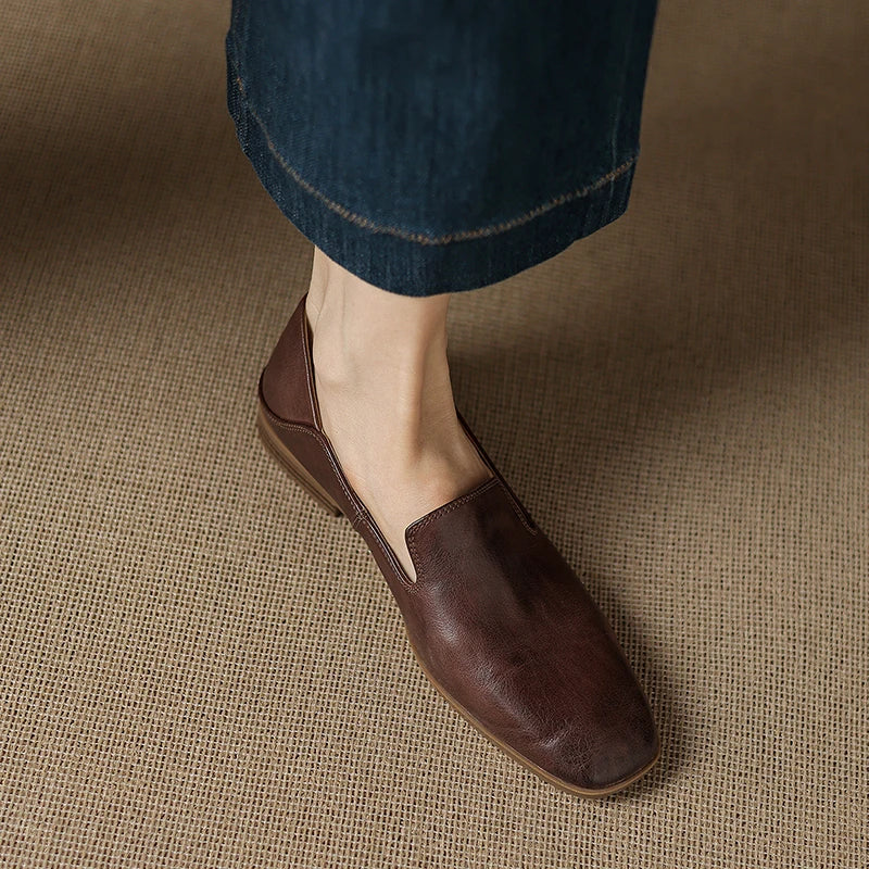 Anna-Berg | Black Leather Loafers