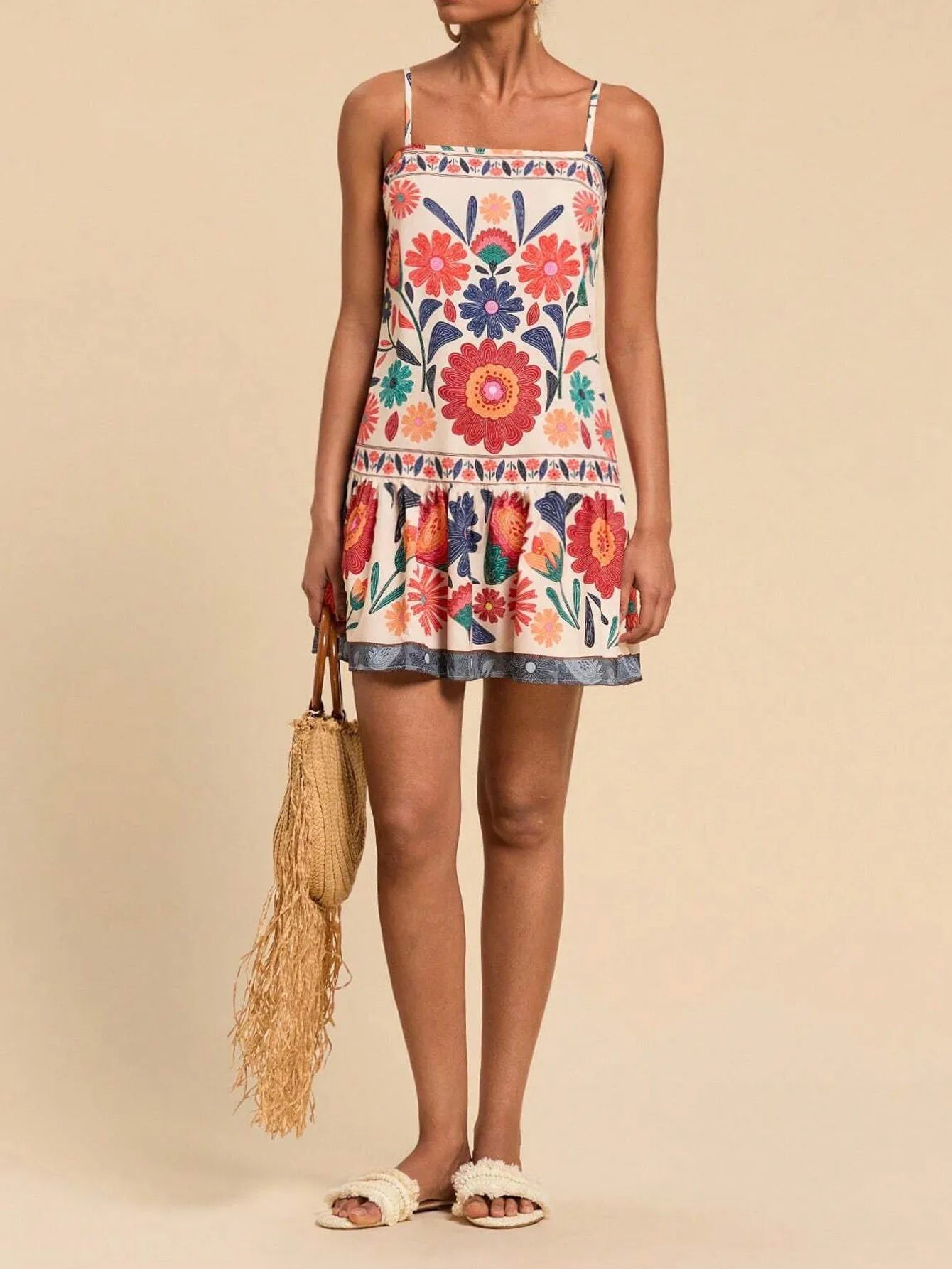 Anna-Berg | Ruffled Midi Cotton Dress