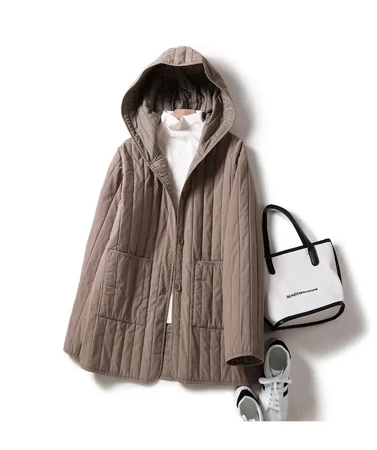 Anna-Berg | Quilted Hooded Coat