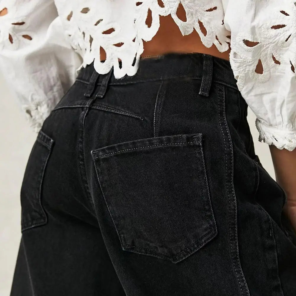 Anna-Berg | Blue Barrel-Leg Denim Jeans