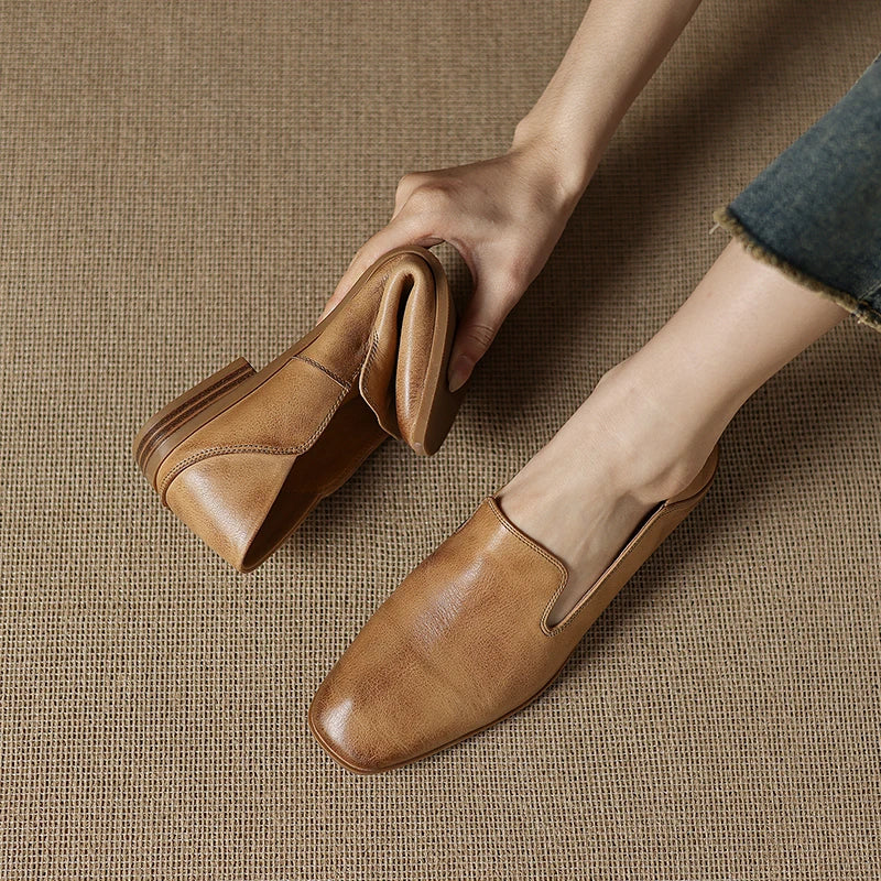 Anna-Berg | Black Leather Loafers
