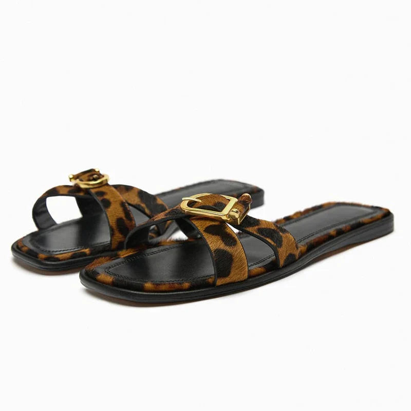 Anna-Berg | Slide Sandal, Italian Leather