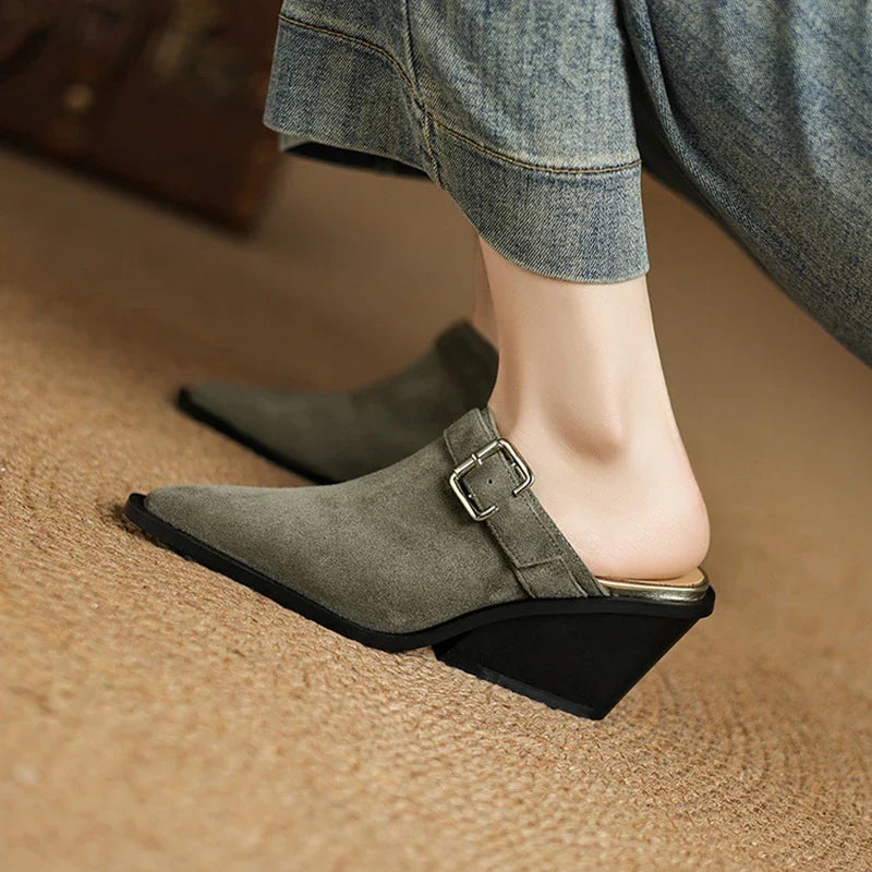Anna-Berg | Suede Mules