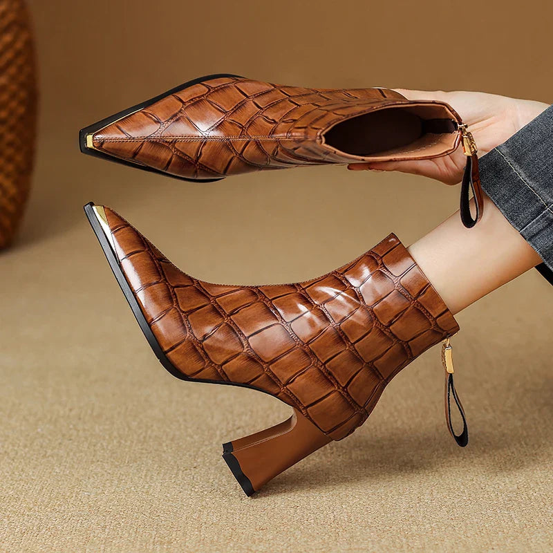 Anna-Berg | Leather Ankle Boots