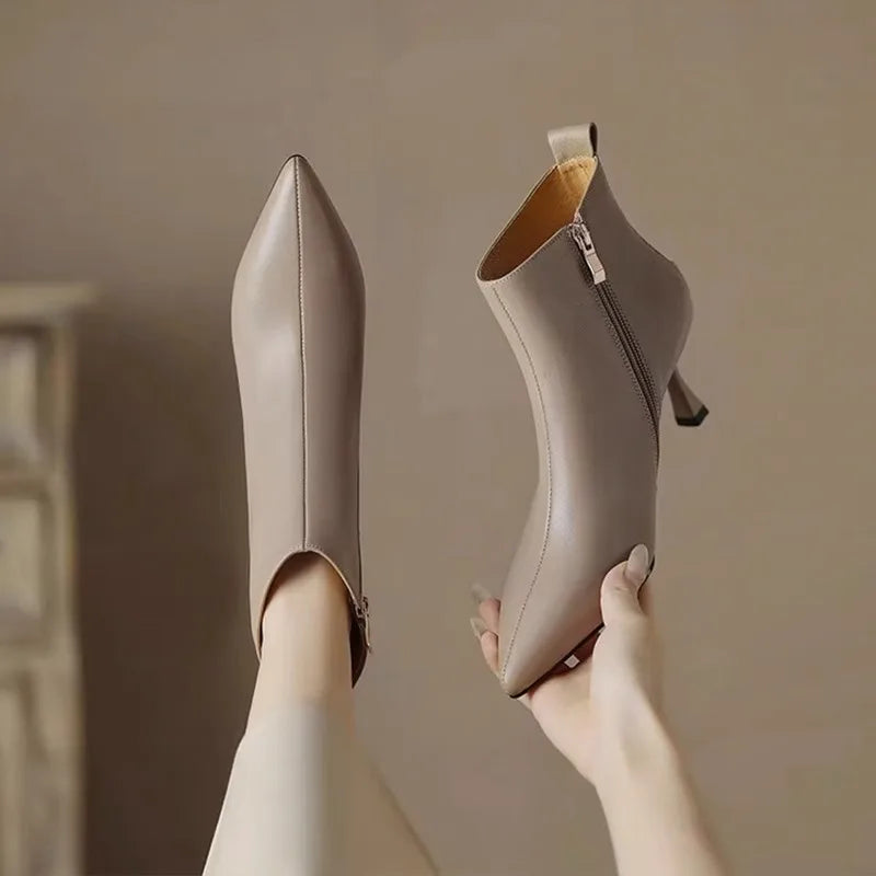 Anna-Berg | Luxe Kitten Heel Boots