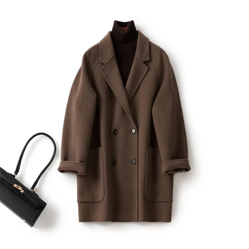 Anna-Berg | Wool Herringbone Coat