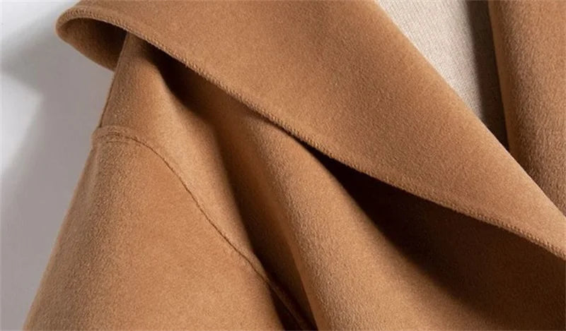 Anna-Berg | Coat, Camel Hair, Long, Pointed