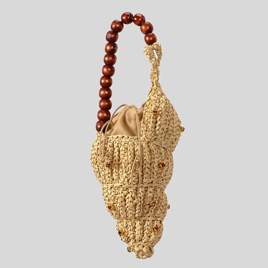 Anna-Berg | Handbag, Women's, Leather, Structured, Beige, Casual