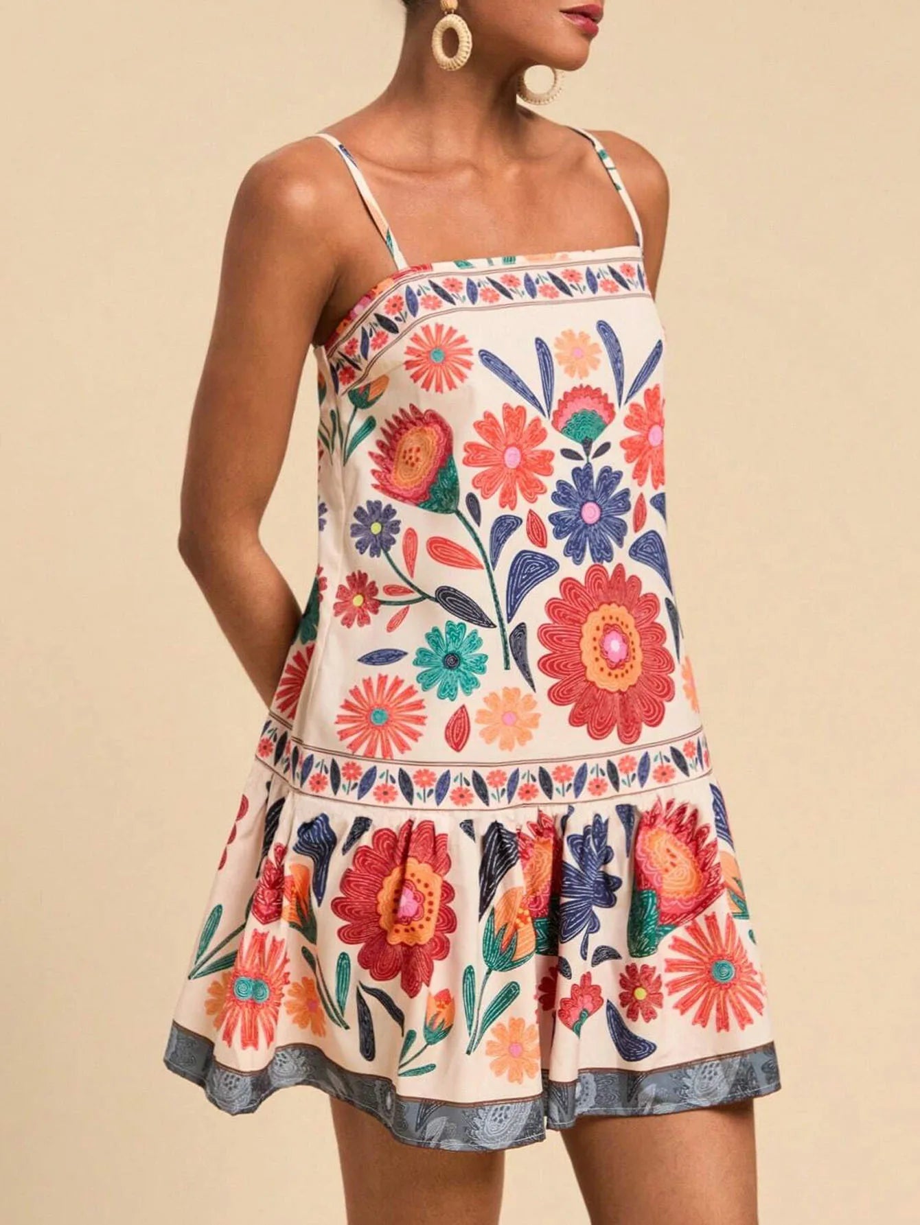 Anna-Berg | Ruffled Midi Cotton Dress