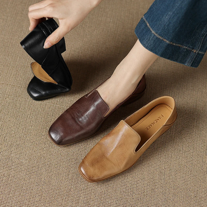 Anna-Berg | Black Leather Loafers