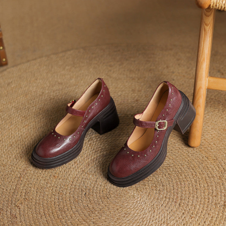 Anna-Berg | Genuine Leather Heels
