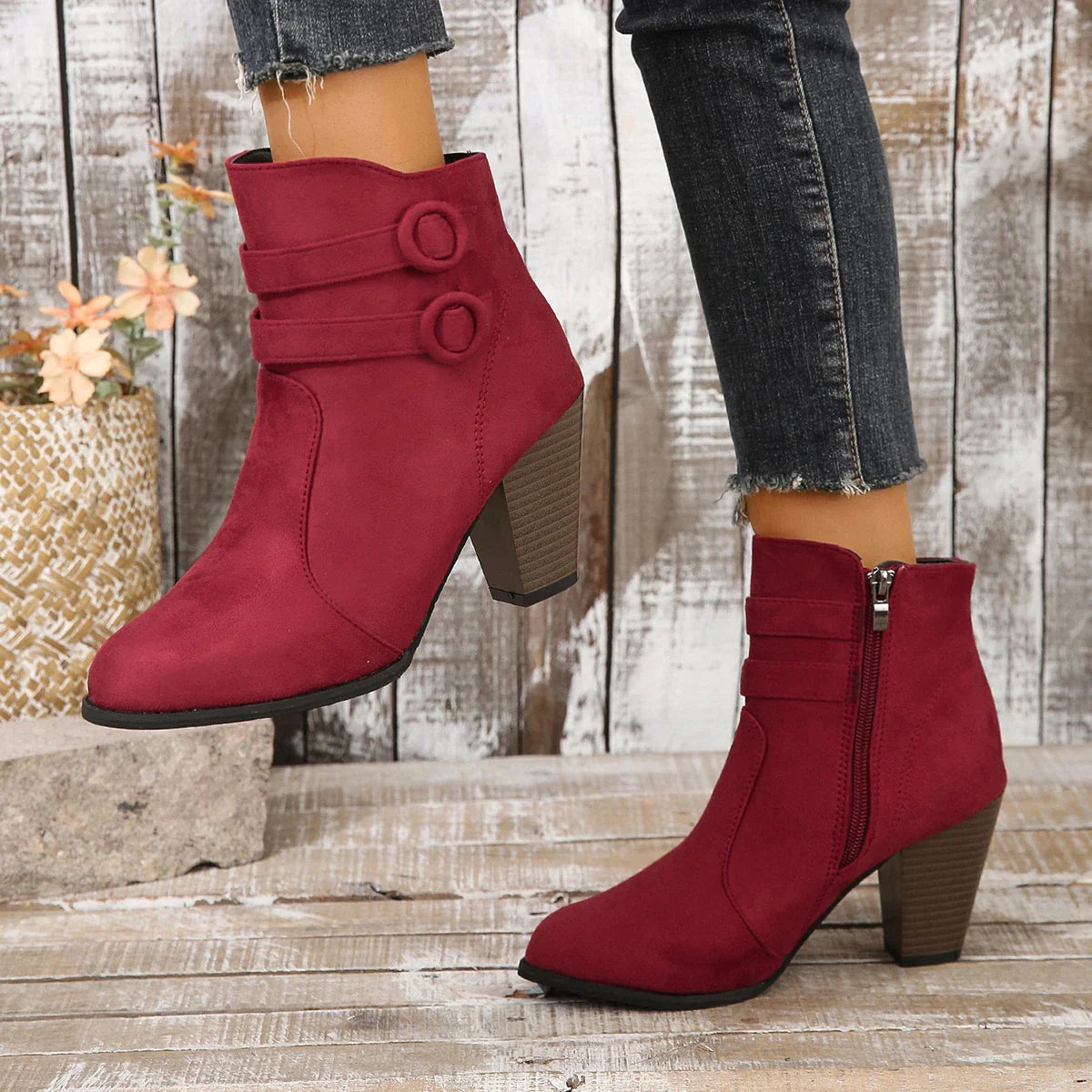 Anna-Berg | Leather Ankle Boots