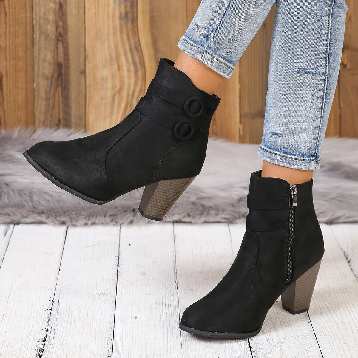 Anna-Berg | Leather Ankle Boots