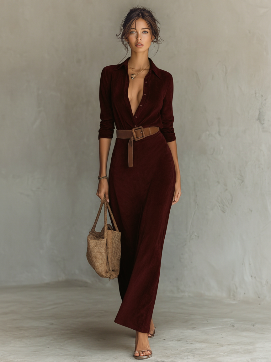 Anna-Berg | Suede Dress