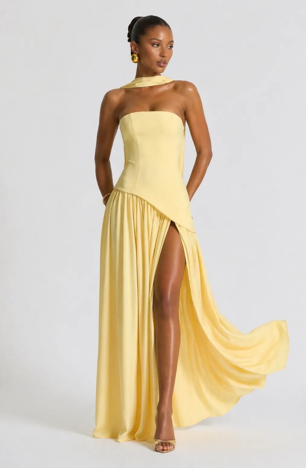 Anna-Berg | Luxe Sculptural Romance Maxi Gown for Every Occasion