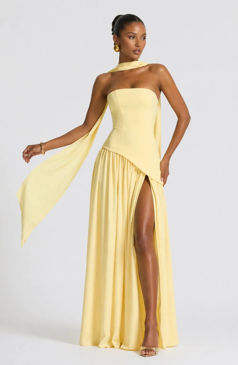 Anna-Berg | Luxe Sculptural Romance Maxi Gown for Every Occasion
