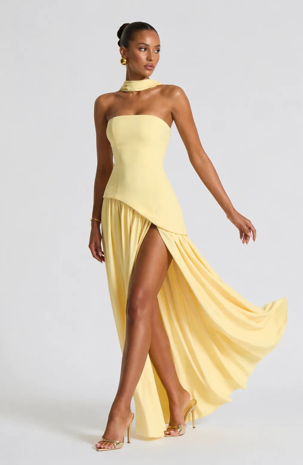 Anna-Berg | Luxe Sculptural Romance Maxi Gown for Every Occasion