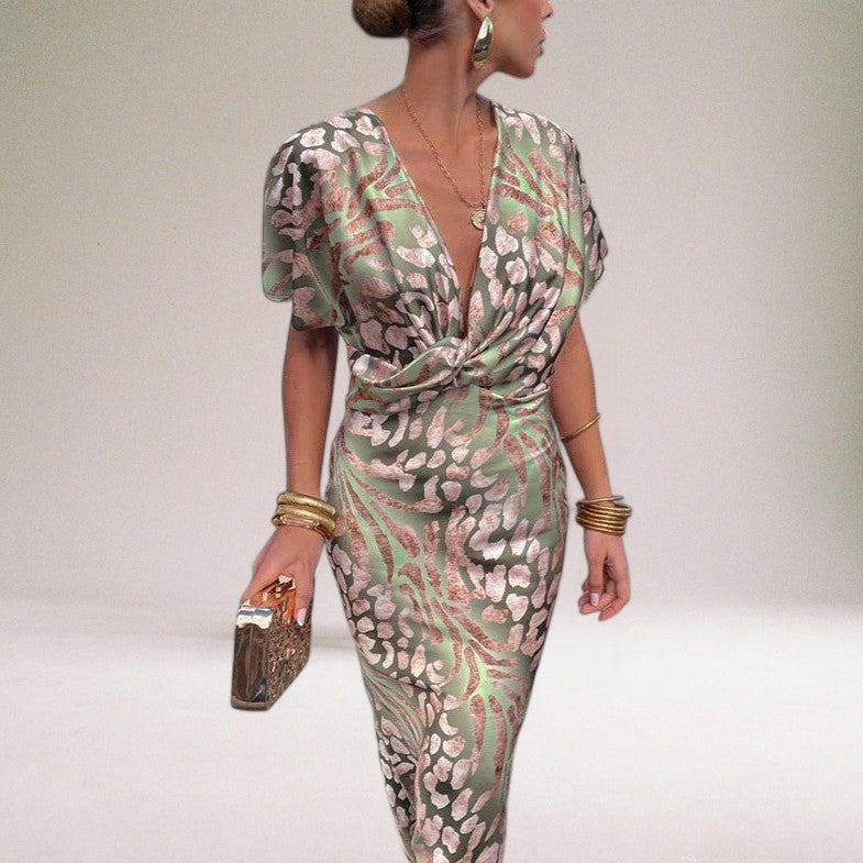Anna-Berg | Maxi Dress, V-Neck