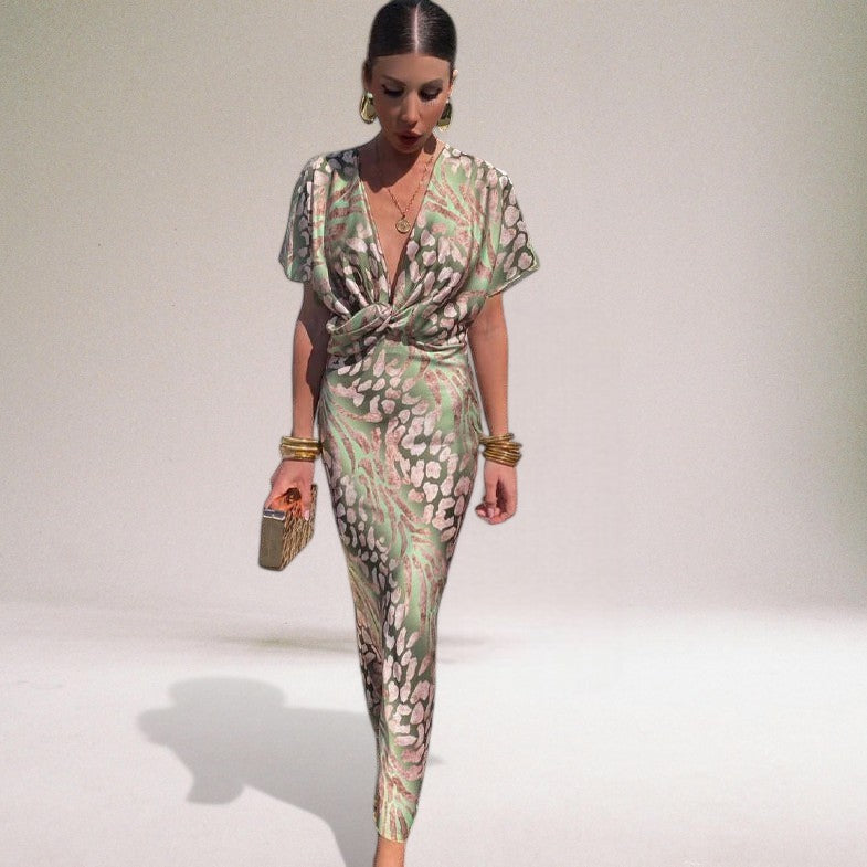 Anna-Berg | Maxi Dress, V-Neck