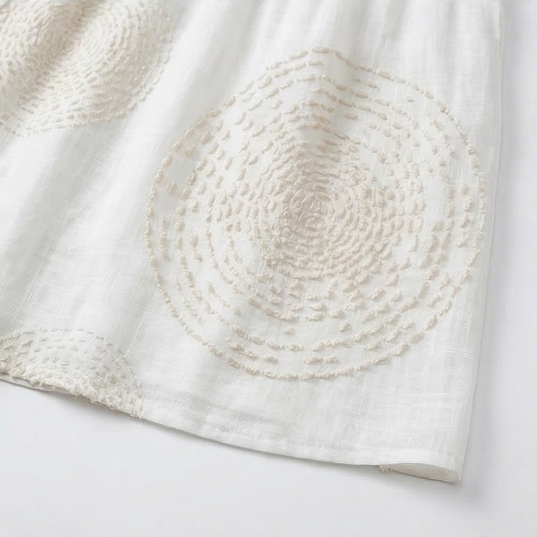 Anna-Berg | Romantic Embroidered Casual Dress in a Flattering Cut
