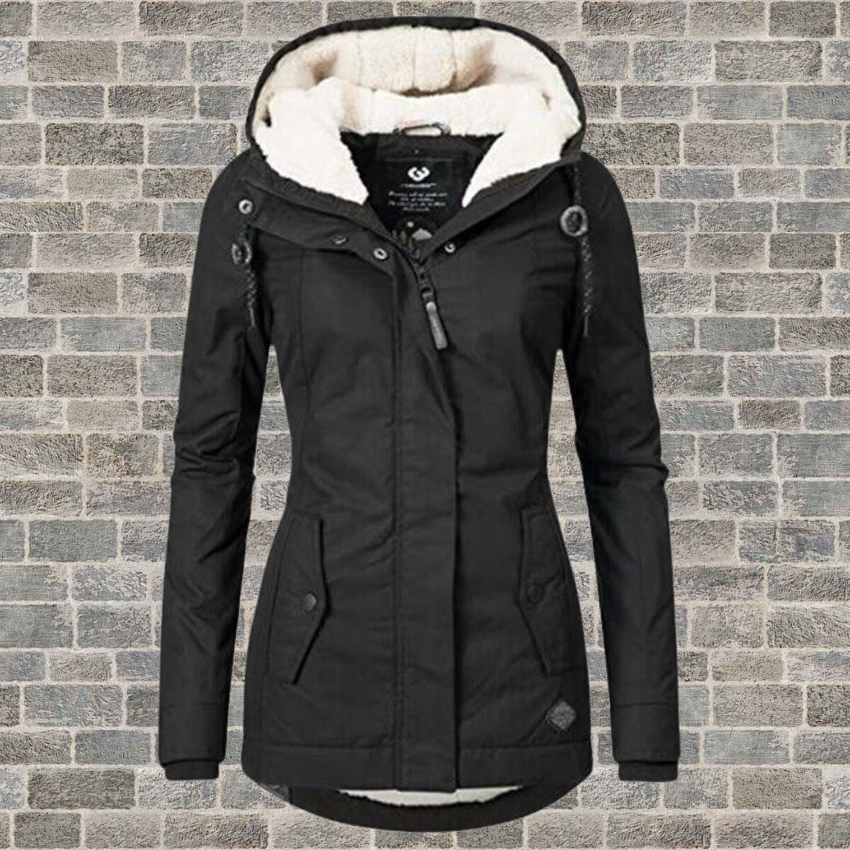 Anna-Berg | Hoodie Coat, Sherpa