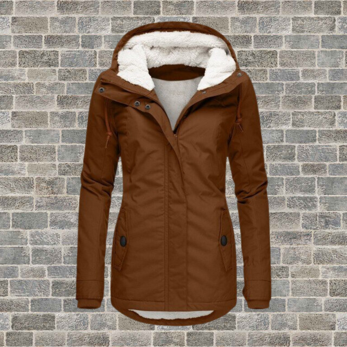 Anna-Berg | Hoodie Coat, Sherpa