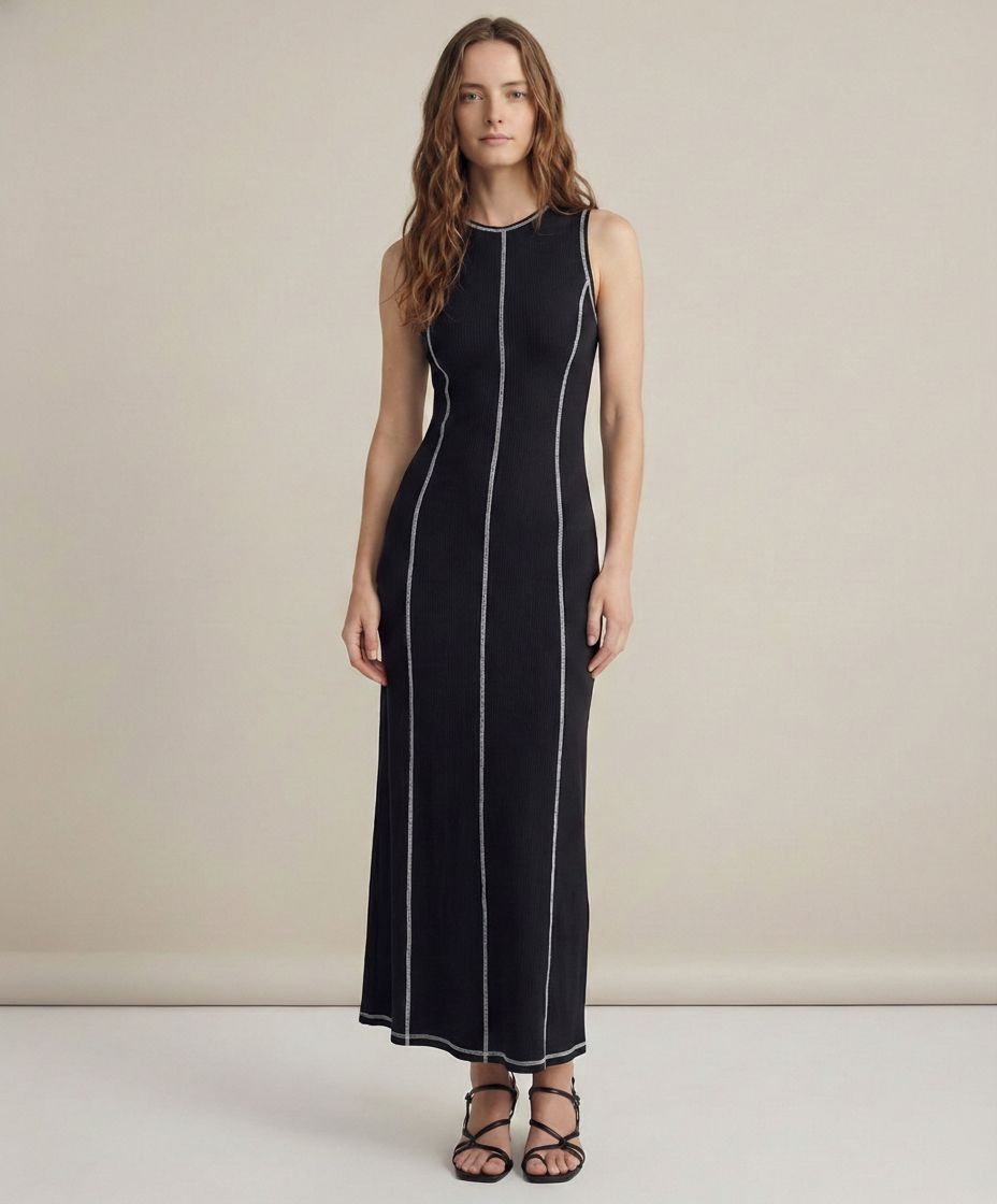 Anna-Berg | Sleeveless Maxi Knit Dress