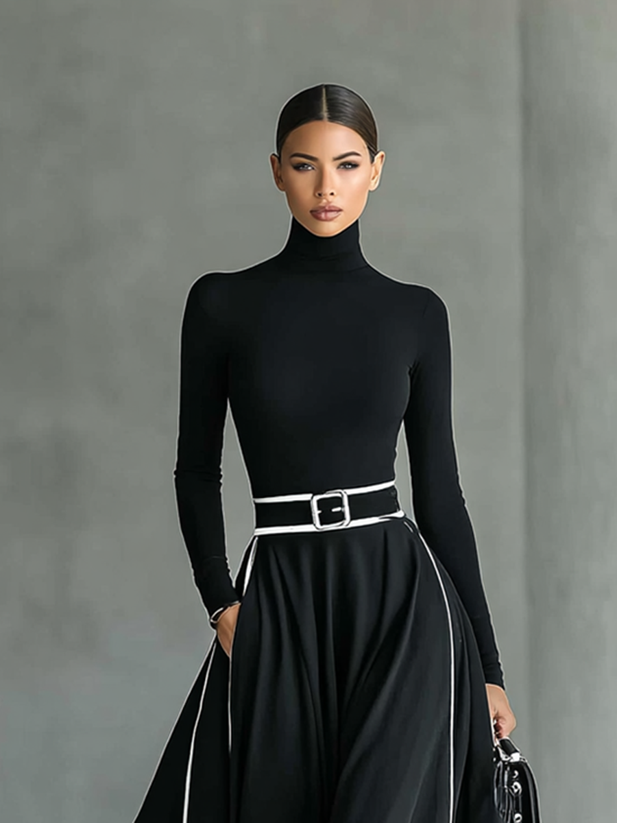 Anna-Berg | White Long Sleeve Dress