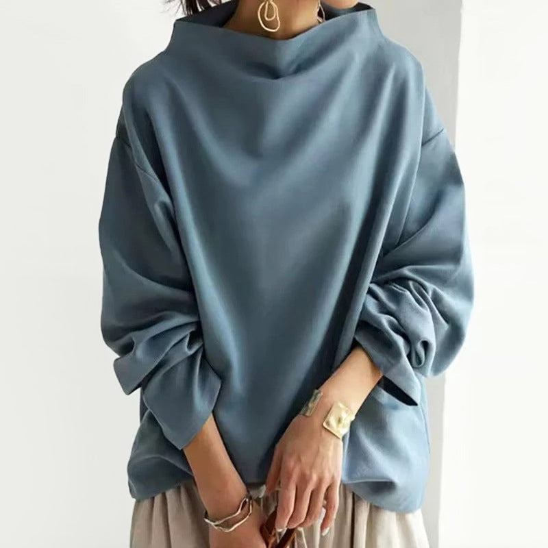 Anna-Berg | Oversized Top, Folded Collar Design