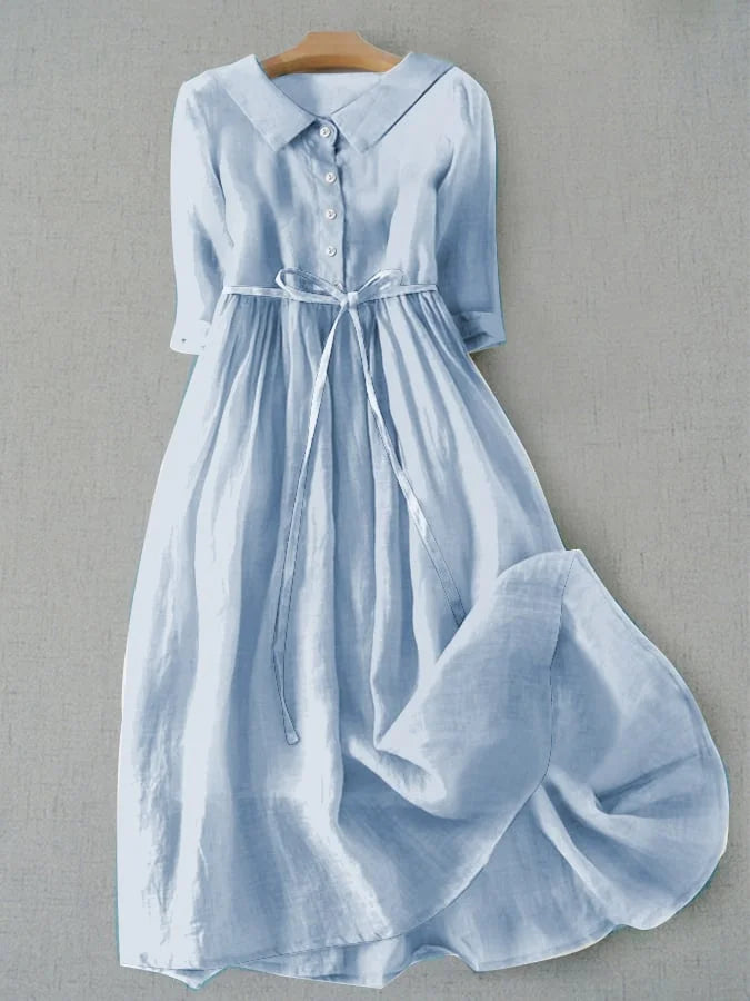 Anna-Berg | Sophisticated Light And Classic Dress with Graceful Drape