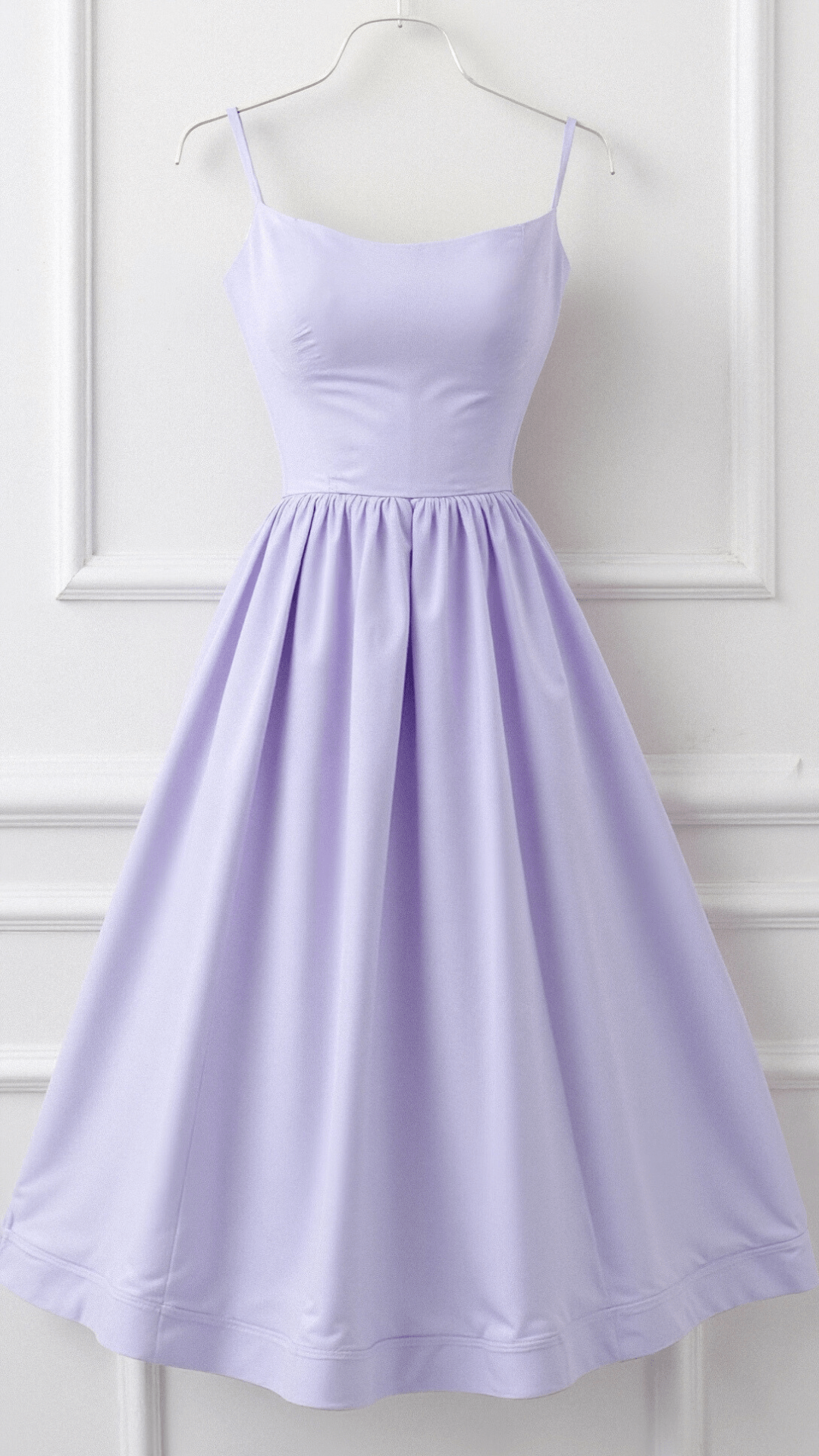 Anna-Berg | A-Line Midi Dress – Spaghetti Straps – Flowing Design – Elegant Fit
