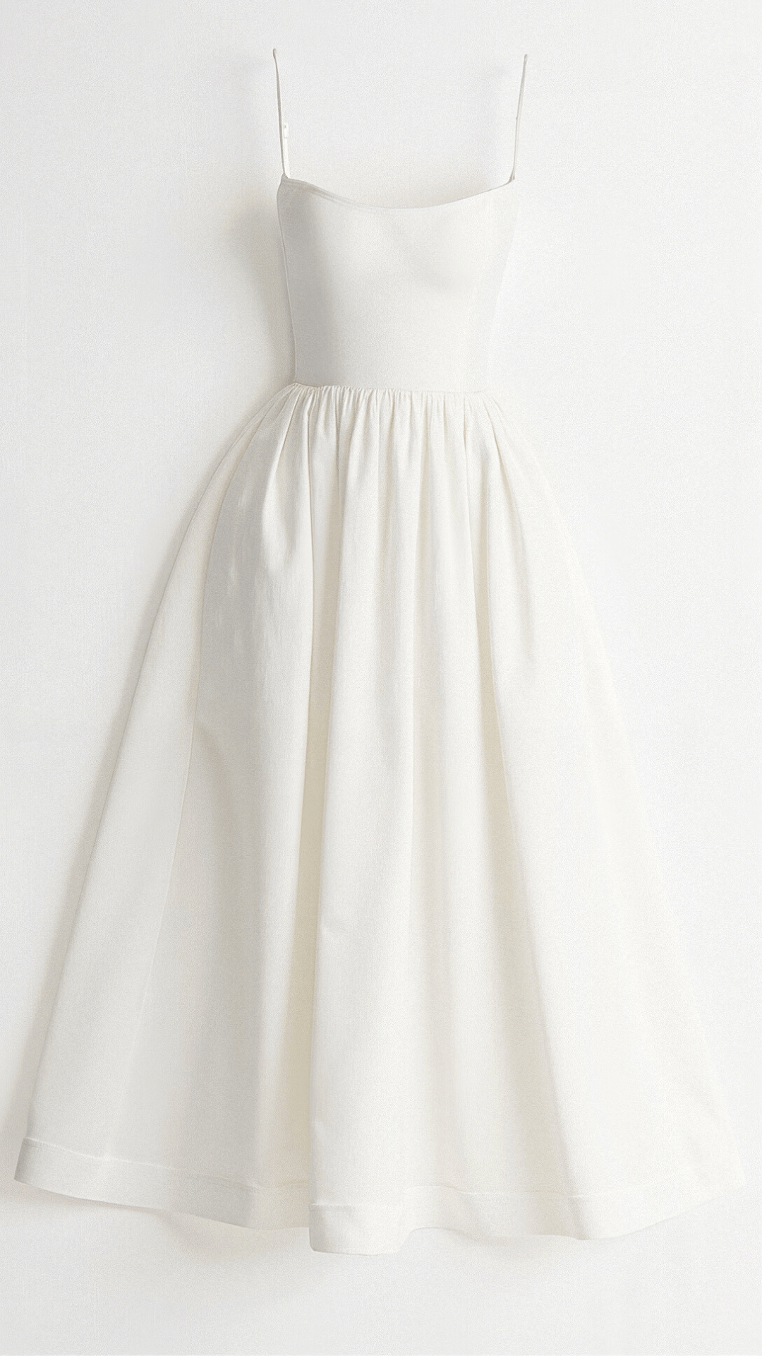 Anna-Berg | A-Line Midi Dress – Spaghetti Straps – Flowing Design – Elegant Fit