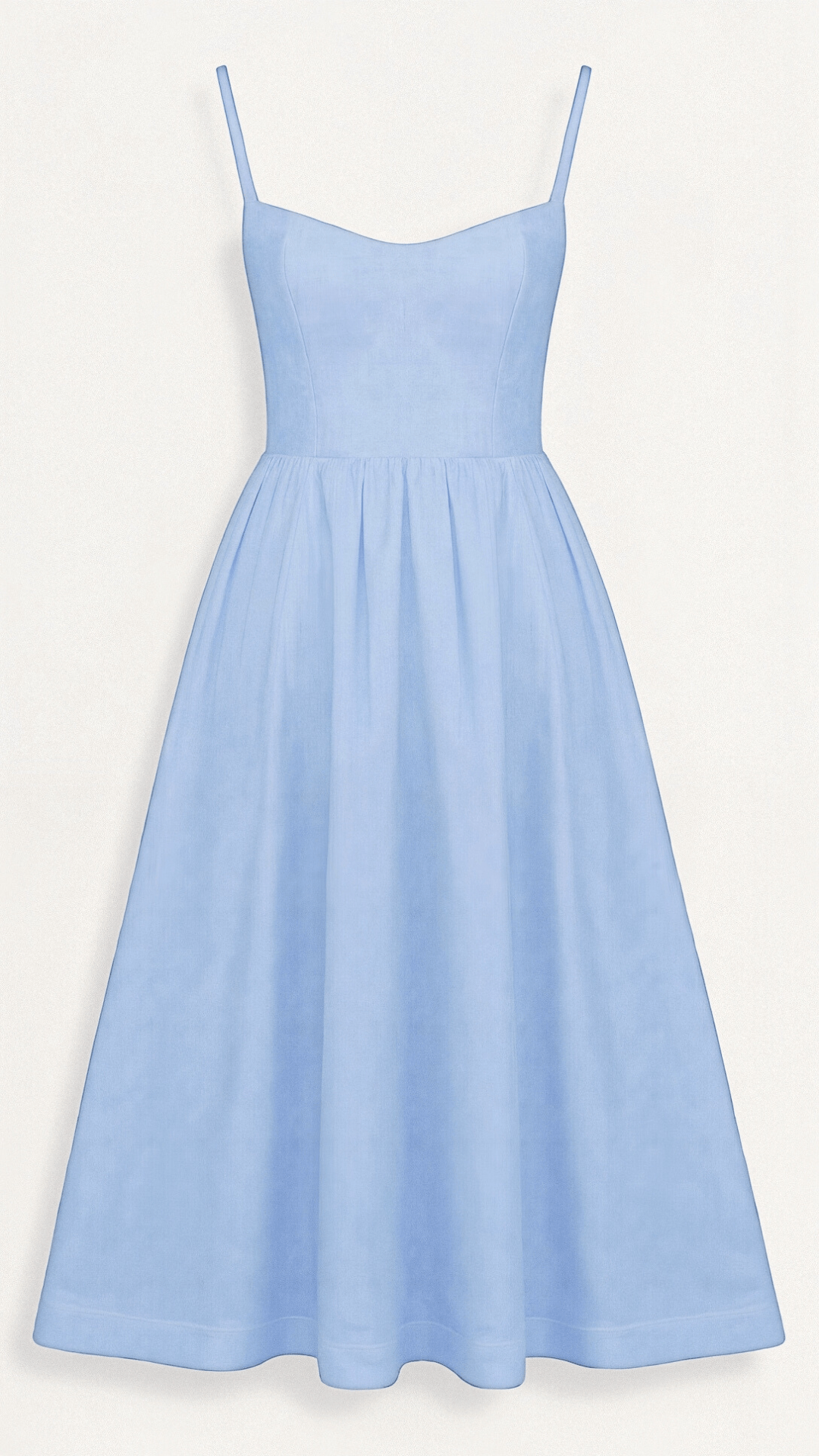 Anna-Berg | A-Line Midi Dress – Spaghetti Straps – Flowing Design – Elegant Fit