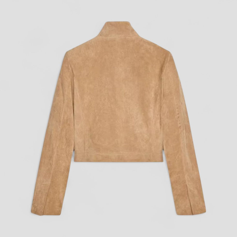Anna-Berg | Cropped Suede-Style Jacket