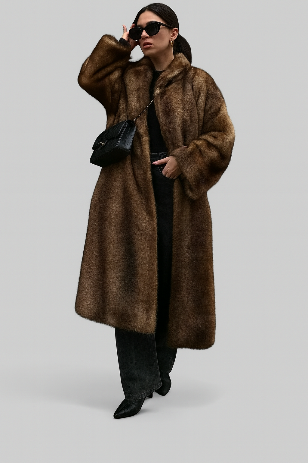 Anna-Berg | Long Faux Fur Coat