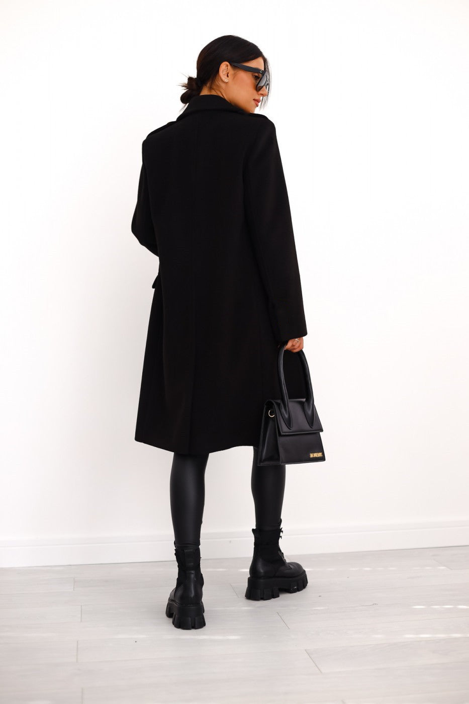 Anna-Berg | Double-Breasted Long Coat - Tailored Winter Coat