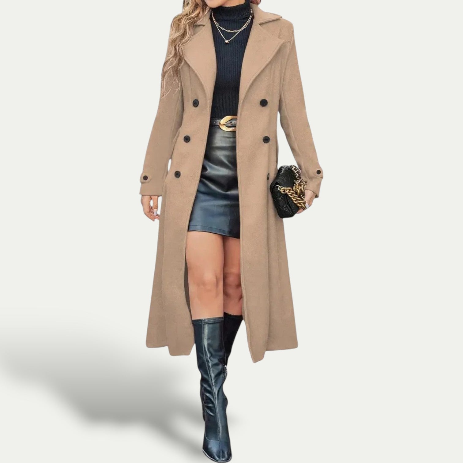 Anna-Berg | Double-Breasted Longline Coat