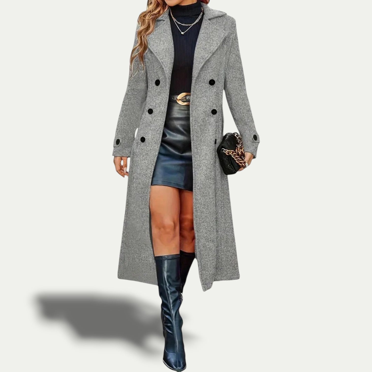 Anna-Berg | Double-Breasted Longline Coat