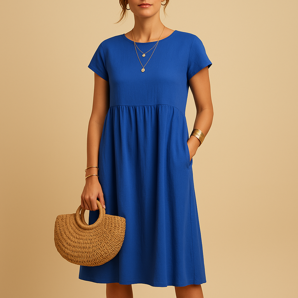 Anna-Berg | Midi Summer Dress - Lightweight, Versatile Fit