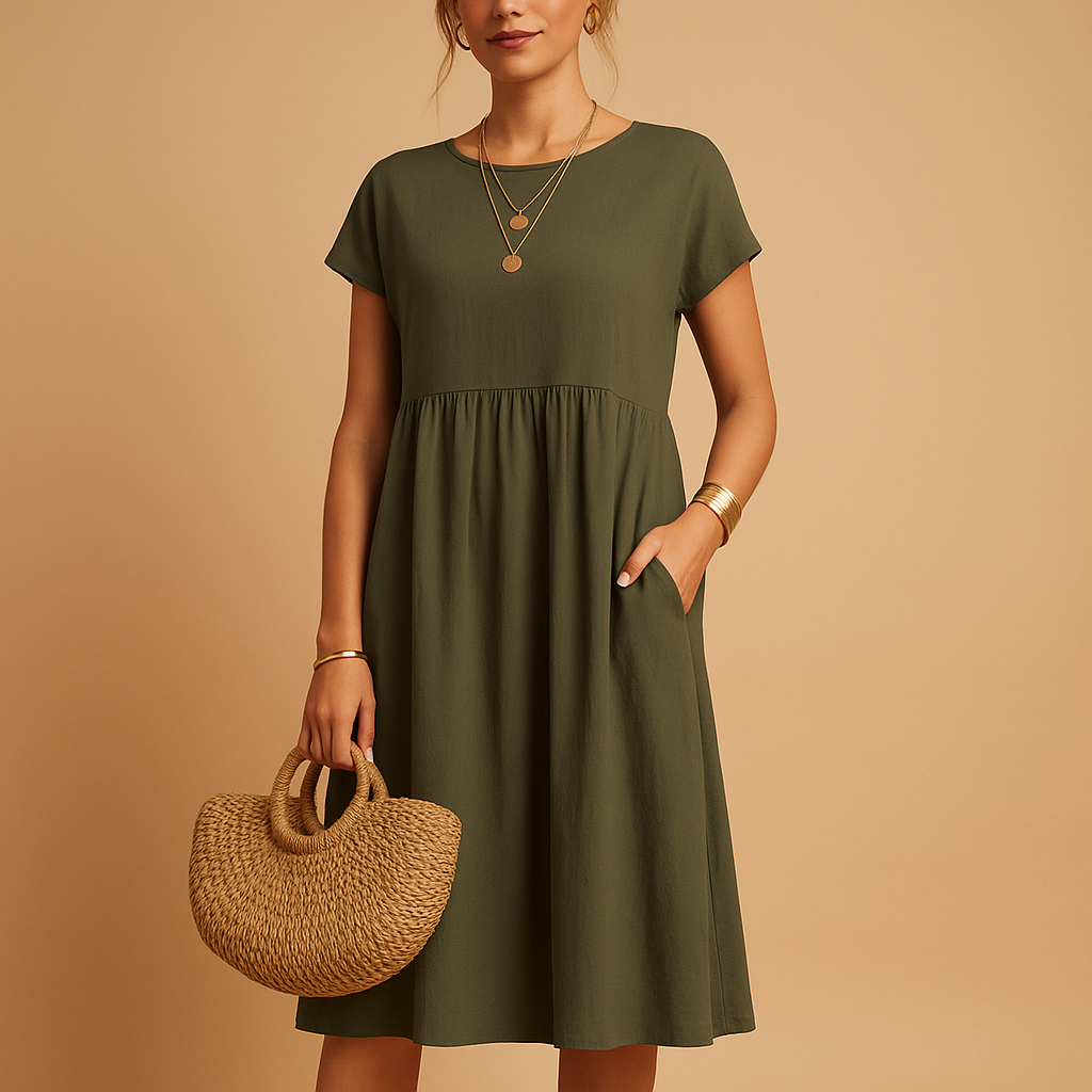 Anna-Berg | Midi Summer Dress - Lightweight, Versatile Fit